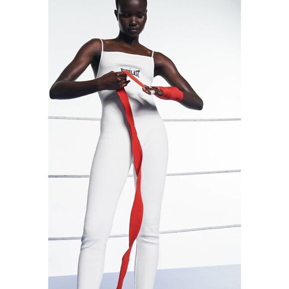 ZARA Everlast Ribbed Jumpsuit New - Picture 5 of 6